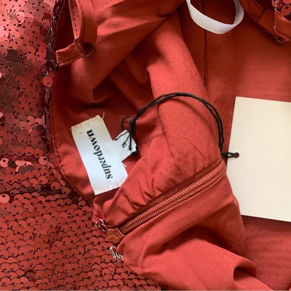 SUPERDOWN Red Sanja Sequined Romper - Picture 8 of 9